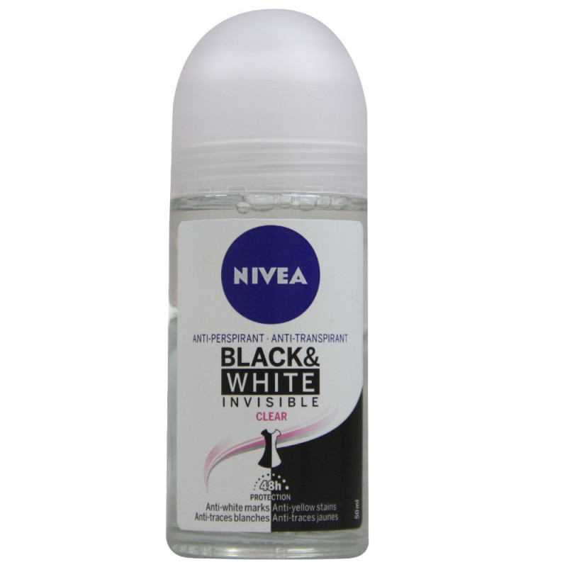 NIVEA ROLL ON 50ML BLACK AND WHITE