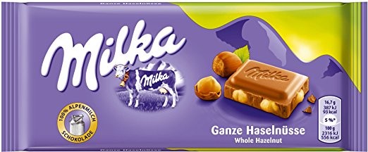 ČOKOLADA MILKA 100G  CIJELI LJEŠNJAK